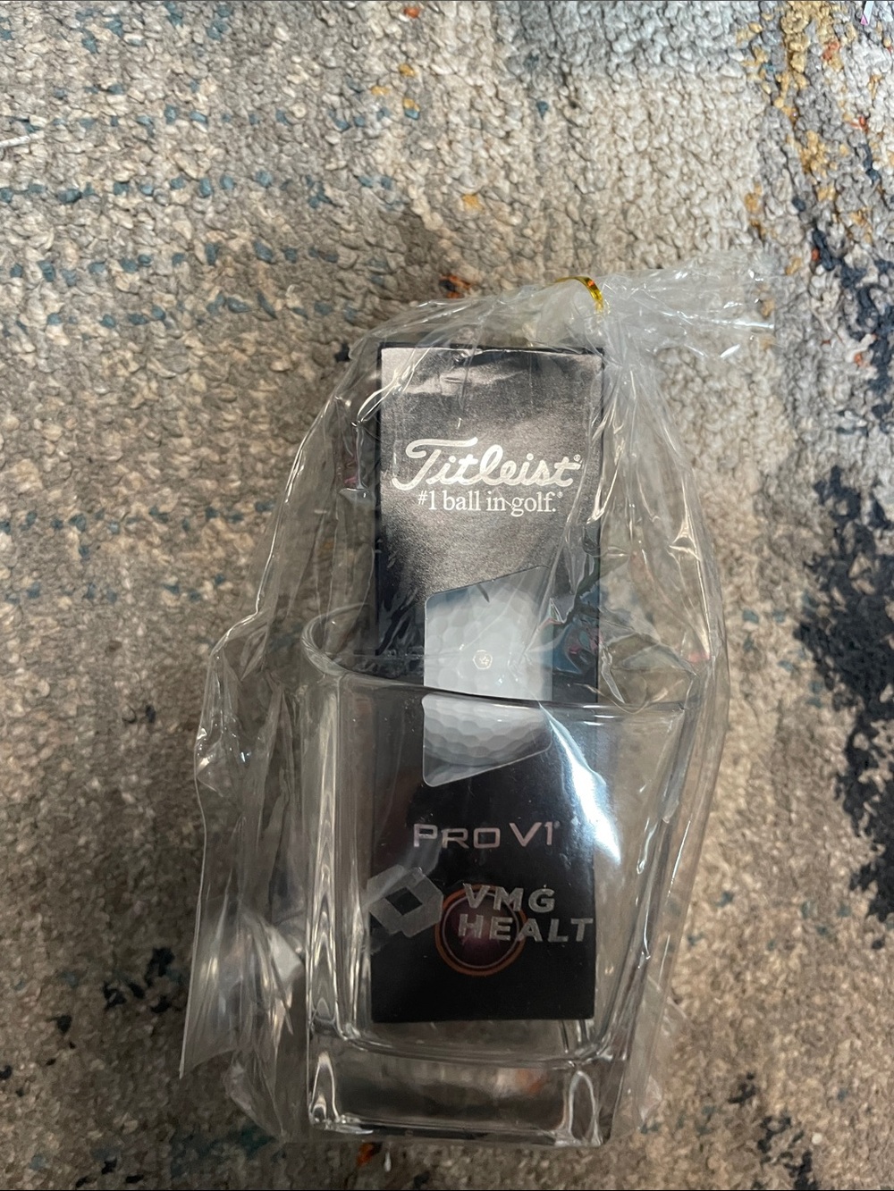 Titleist Clear Golf Ball Display Case with Black Titleist Insert